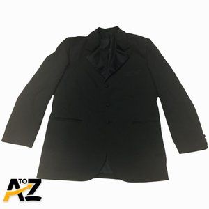 Men's Felicce Rovelli Black 3-Button Sport Jacket Size 44